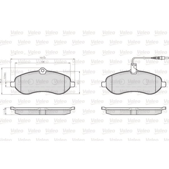 872595 - Brake Pad Set, disc brake 