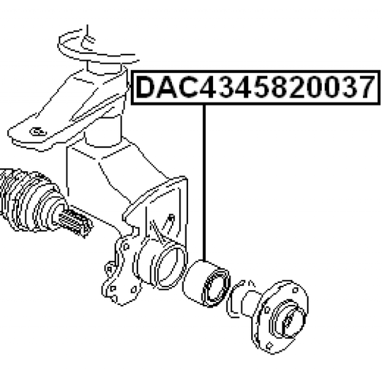 DAC4345820037 - Wheel Bearing 