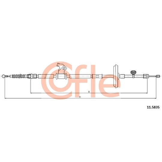 11.5835 - Cable, parking brake 