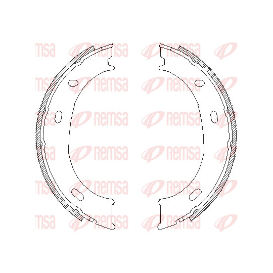 4710.00 - Brake Shoe Set, parking brake 