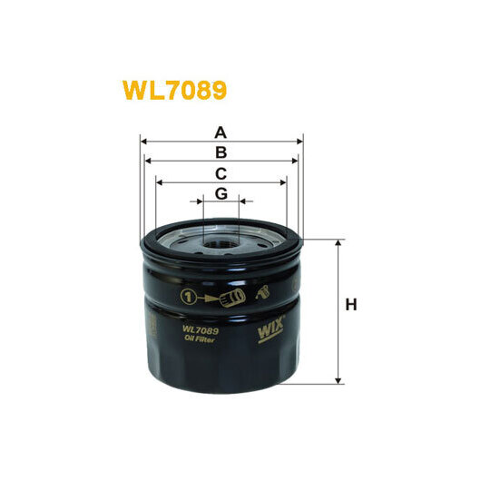 WL7089 - Oil filter 
