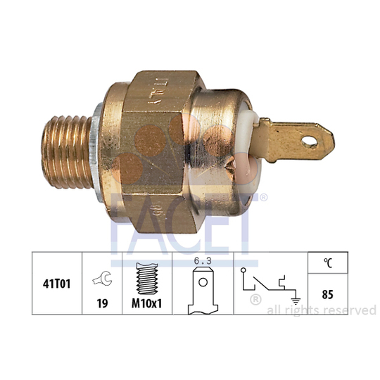 7.4084 - Temperature Switch, coolant warning lamp 