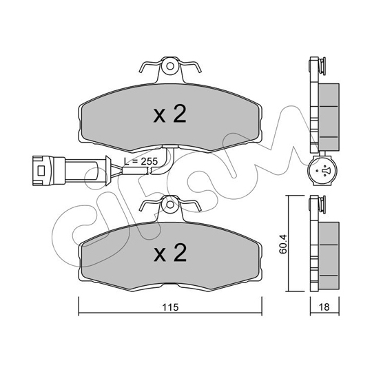 822-039-1 - Brake Pad Set, disc brake 