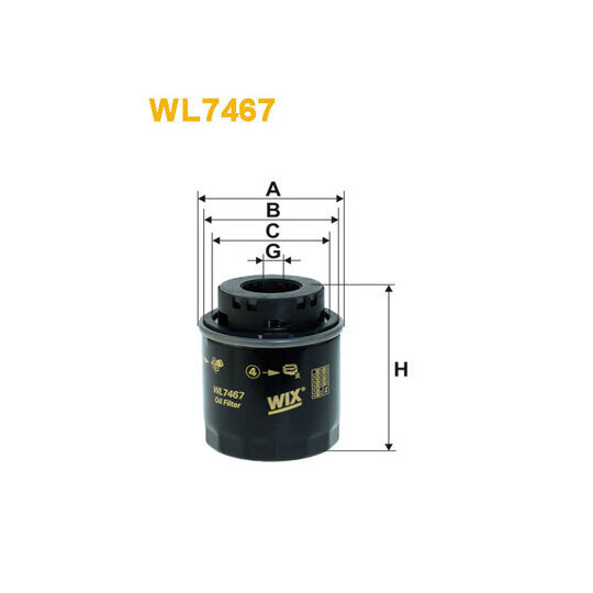 WL7467 - Oil filter 