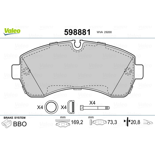 598881 - Brake Pad Set, disc brake 