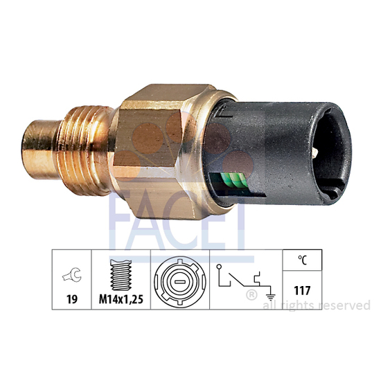 7.4111 - Temperature Switch, coolant warning lamp 