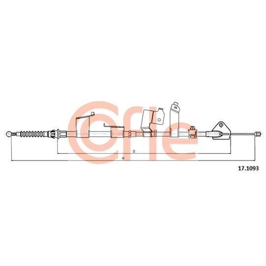 17.1093 - Cable, parking brake 