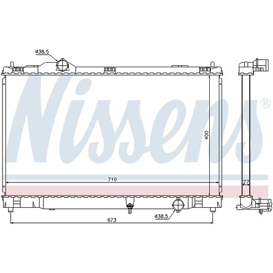 646817 - Radiator, engine cooling 