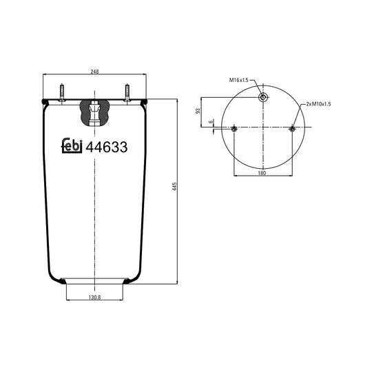 44633 - Boot, air suspension 