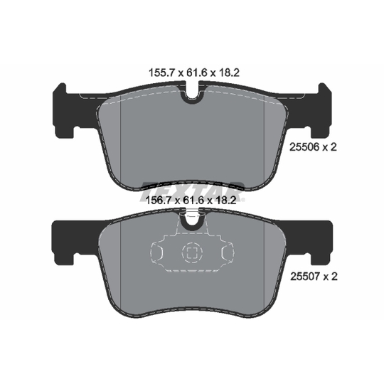 2550601 - Brake Pad Set, disc brake 