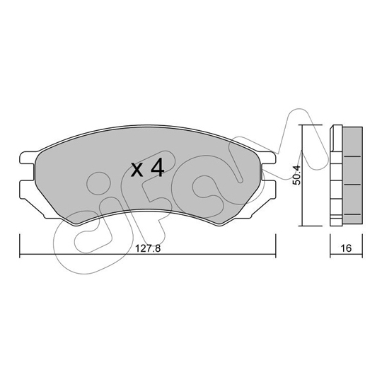 822-179-0 - Brake Pad Set, disc brake 