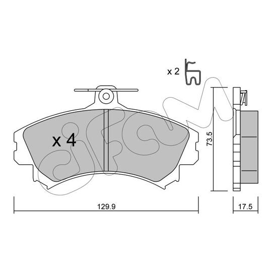 822-216-1 - Brake Pad Set, disc brake 