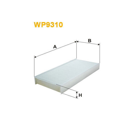 WP9310 - Filter, interior air 