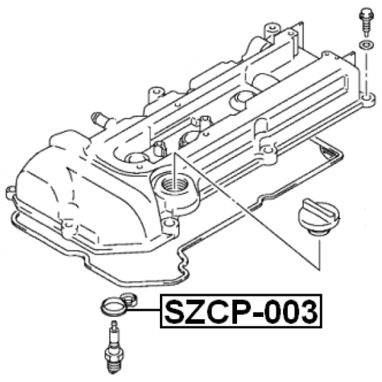SZCP-003 - Tiivisterengas, tulppaistukka 