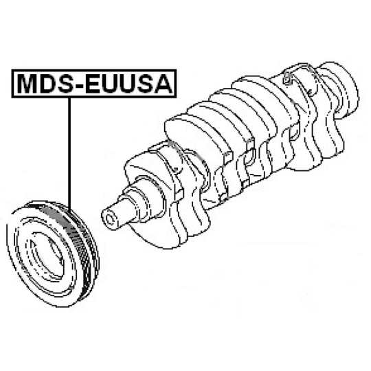 MDS-EUUSA - Belt Pulley, crankshaft 