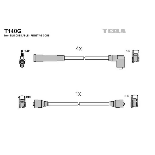 T140G - Ignition Cable Kit 