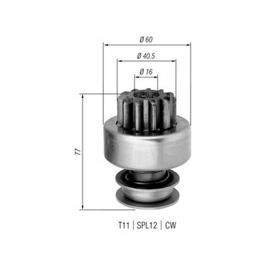 940113020292 - Starter pinion 