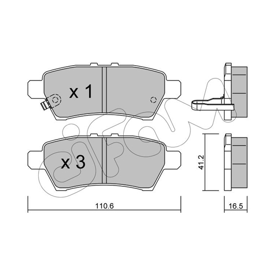 822-744-0 - Brake Pad Set, disc brake 