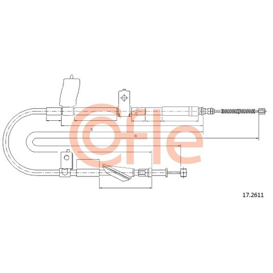 17.2611 - Cable, parking brake 