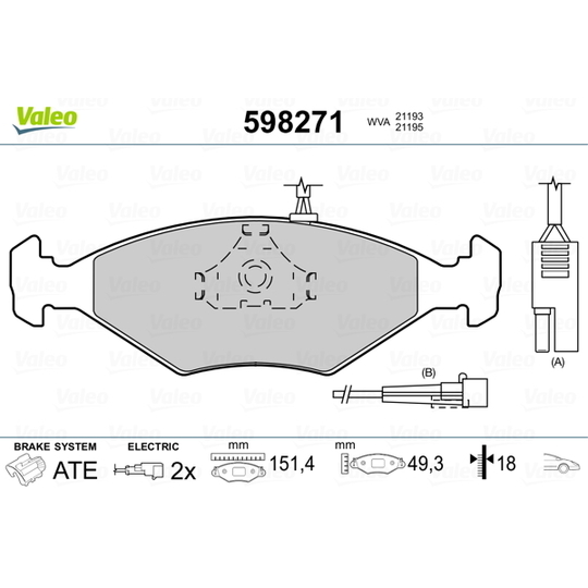 598271 - Brake Pad Set, disc brake 