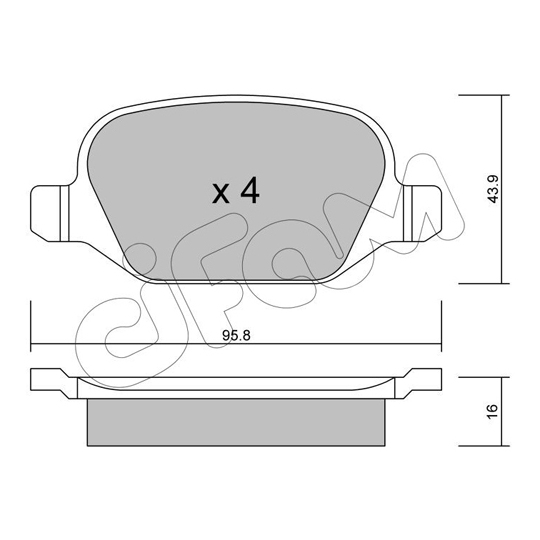 822-324-1 - Brake Pad Set, disc brake 