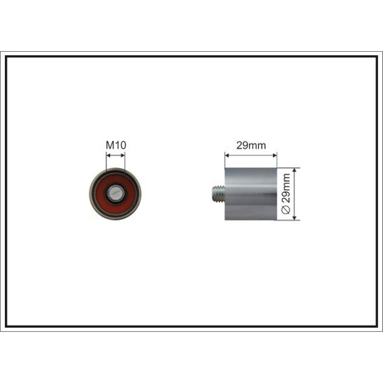 65-00 - Deflection/Guide Pulley, timing belt 