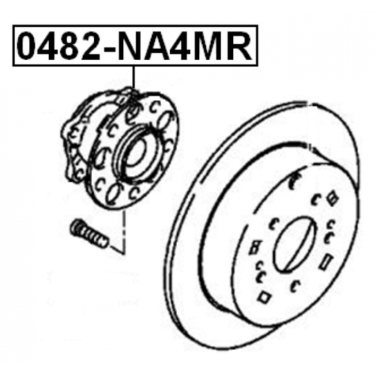0482-NA4MR - Wheel hub 
