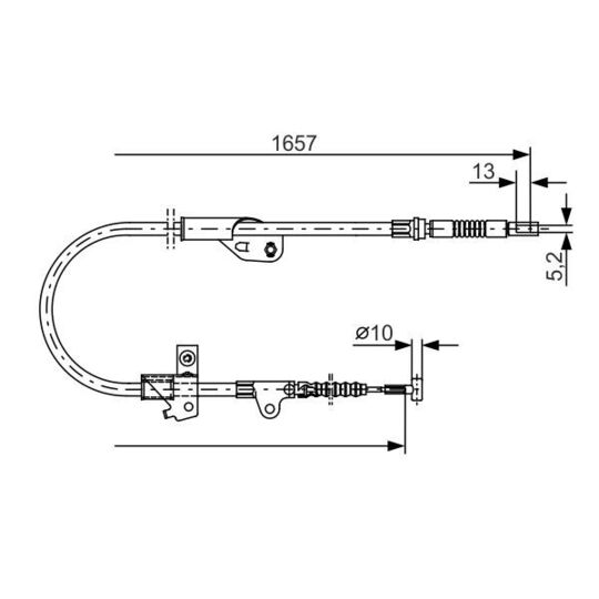 1 987 477 753 - Cable, parking brake 