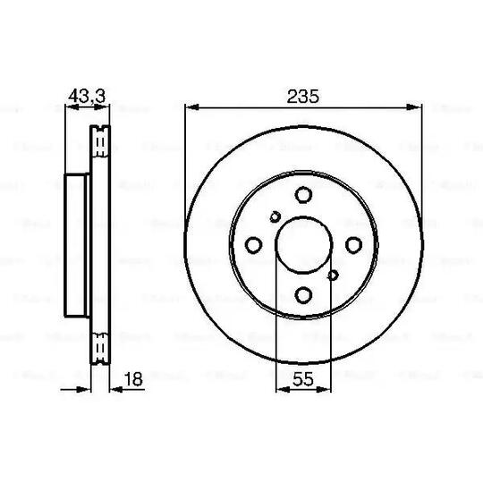 0 986 478 582 - Brake Disc 