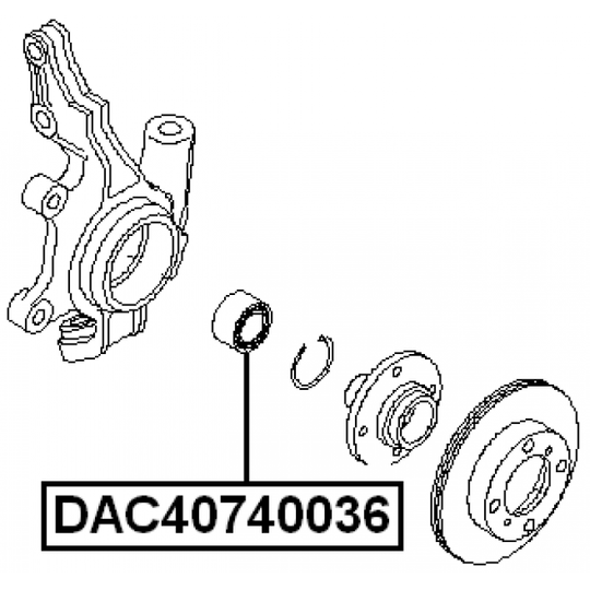 DAC40740036 - Pyöränlaakeri 
