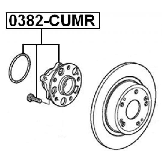 0382-CUMR - Wheel hub 