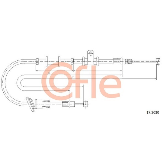 17.2030 - Cable, parking brake 