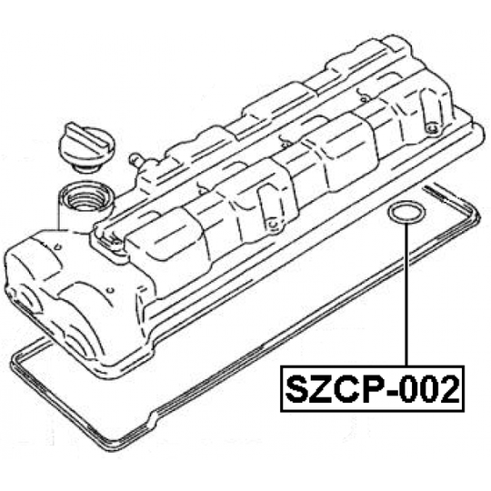 SZCP-002 - Tätning, tändstiftssäte 