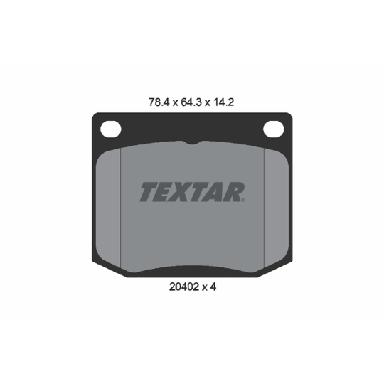 2040201 - Brake Pad Set, disc brake 