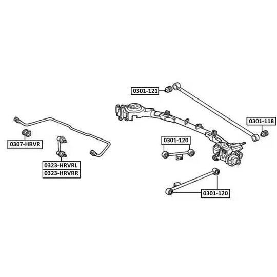 0323-HRVRL - Rod/Strut, stabiliser 