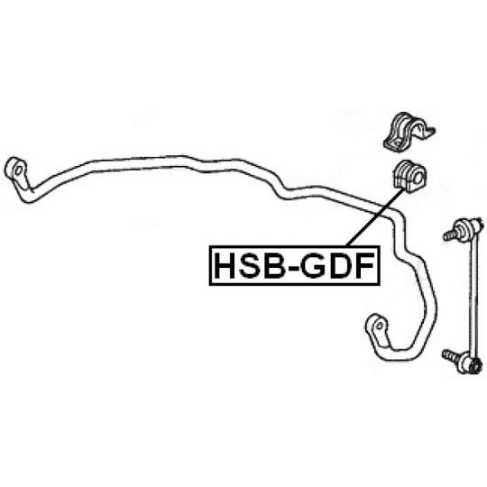 HSB-GDF - Kinnitus, stabilisaator 