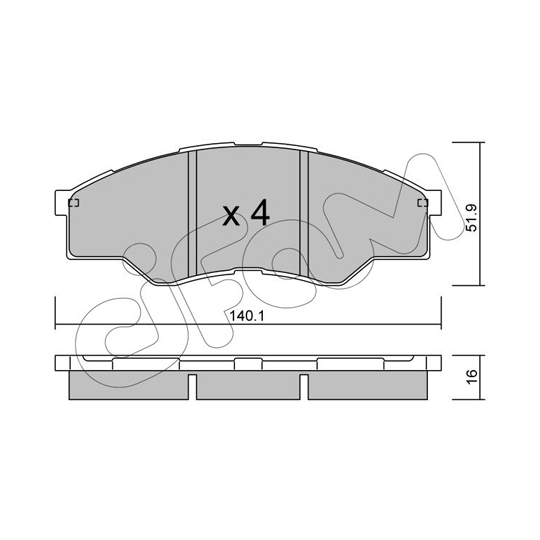 822-797-0 - Brake Pad Set, disc brake 