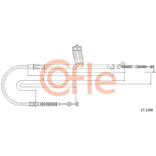 17.1268 - Cable, parking brake 