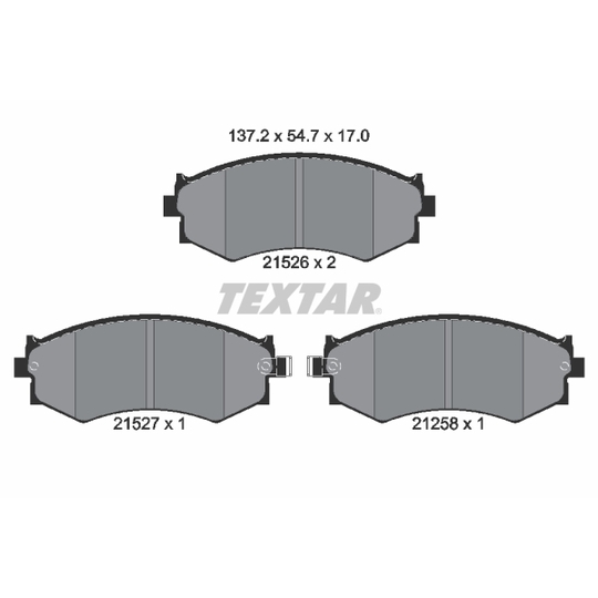 2152601 - Brake Pad Set, disc brake 