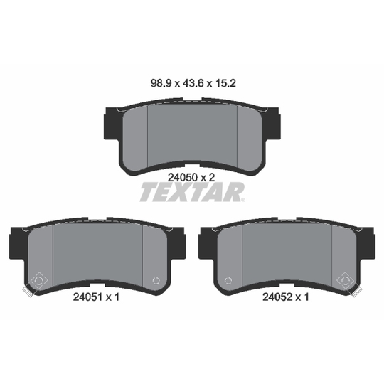 2405001 - Brake Pad Set, disc brake 