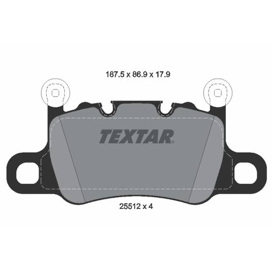 2551201 - Brake Pad Set, disc brake 