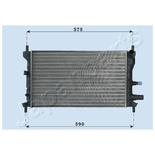 RDA053060 - Radiaator, mootorijahutus 