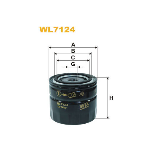 WL7124 - Oil filter 