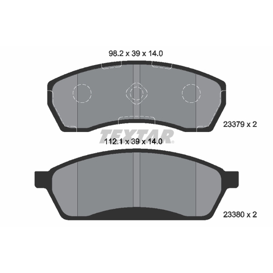 2337901 - Piduriklotsi komplekt, ketaspidur 