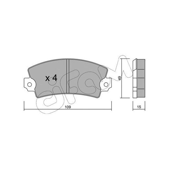 822-005-2 - Brake Pad Set, disc brake 