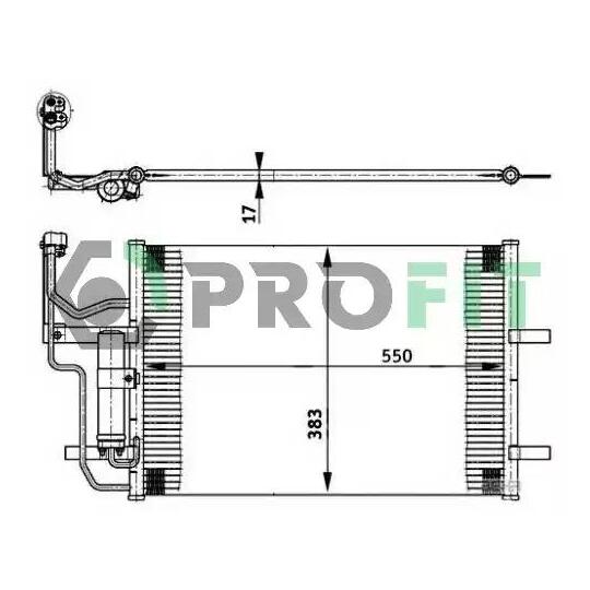 PR 1501C1 - Kondensor, klimatanläggning 