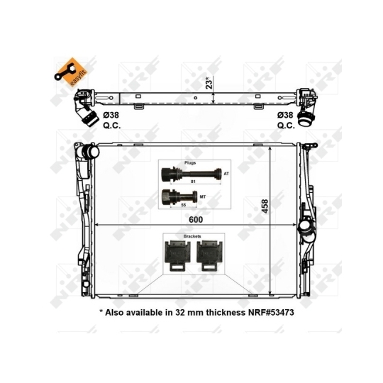 56129 - Radiator, engine cooling 