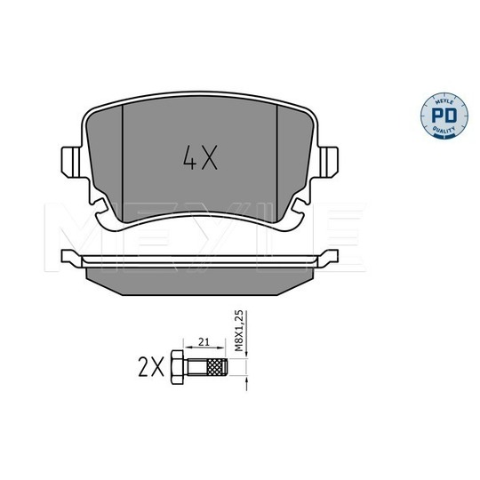 025 233 2617/PD - Brake Pad Set, disc brake 