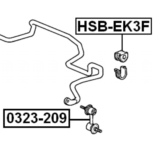 HSB-EK3F - Kinnitus, stabilisaator 