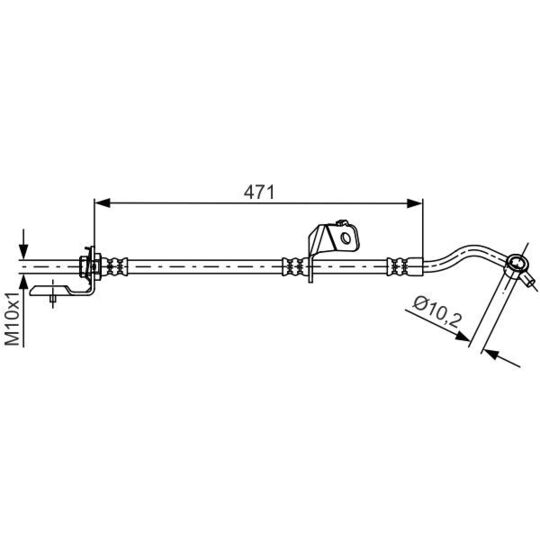 1 987 481 715 - Brake Hose 